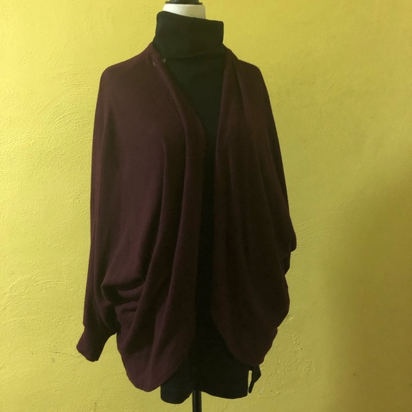 New Woman’s Deep Burgundy Drapy  Sweater ! - Picture 2 of 11